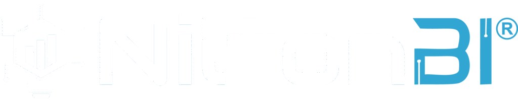 Logo oficial do Canal Nilton BI com símbolo de gráfico e circuito